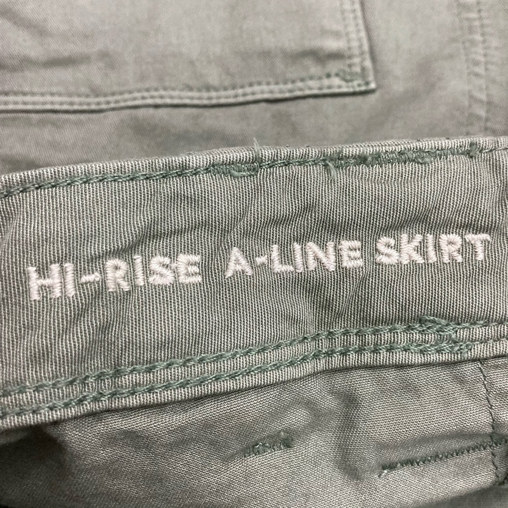 American Eagle A-Line Cargo Skirt High Rise Belted - Picture 8 of 9